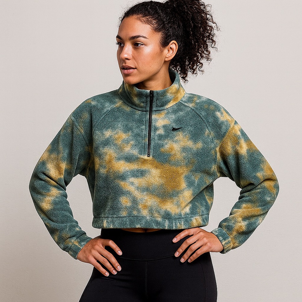 Nike Therma-Fit Tie Dye Half Zip Fleece Pullover – Women’s Medium - Picture 4 of 4